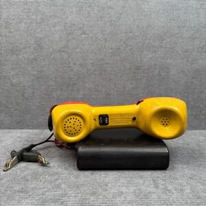 Harris-Dracon TS21 Test Set Telephone Lineman Butt Set Red Yellow Handset